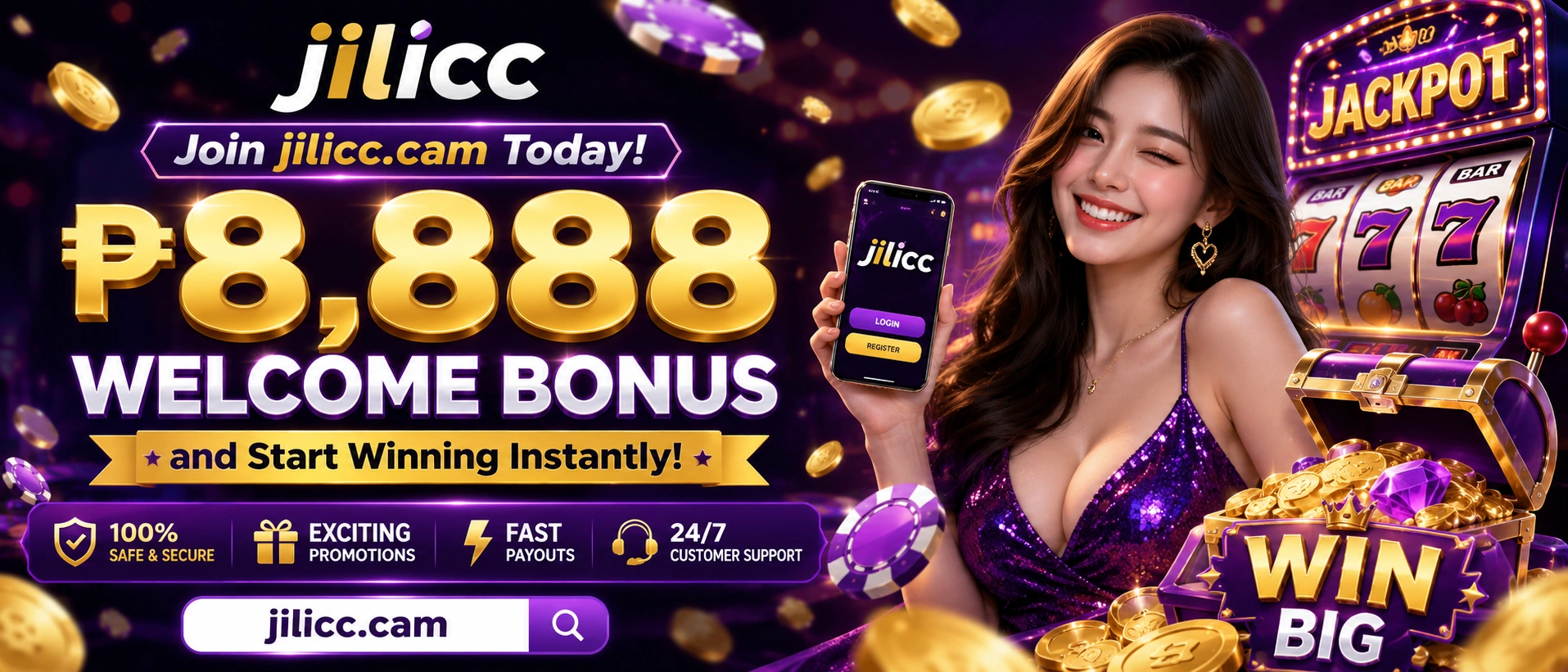 JILICC gaming interface para sa mobile-first browsing