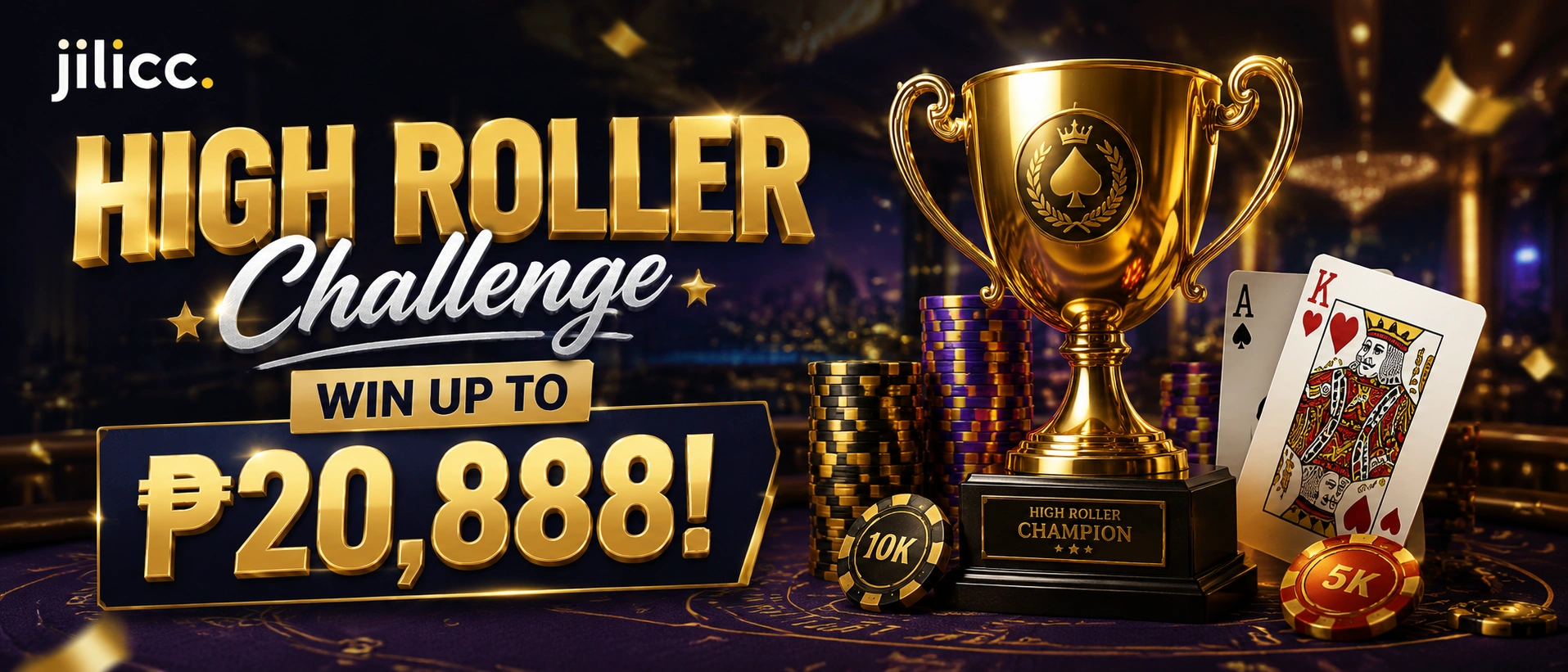 JILICC Poker banner for card games